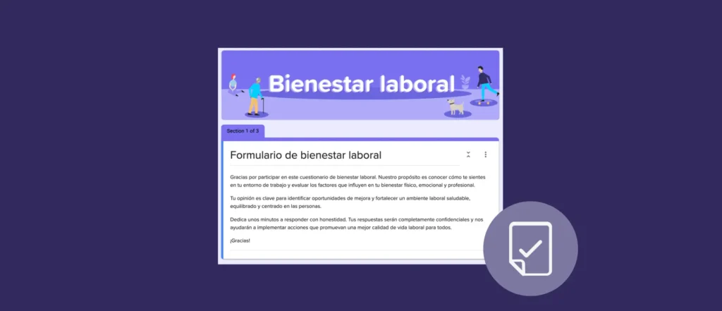 Thumbnail formulario de bienestar laboral