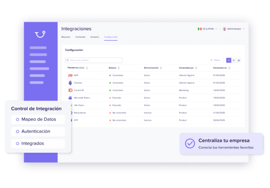 Mantén tu información actualizada entre sistemas