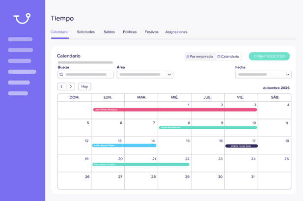 Veja eventos no calendário