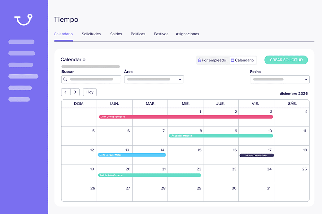 Veja eventos no calendário