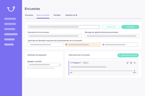 Crie pesquisas no formato que você quiser