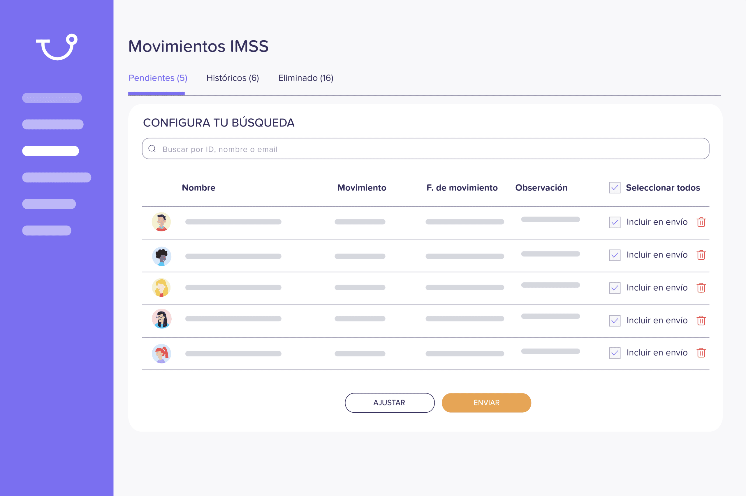 Altas, bajas y cambios de sueldo reportados automáticamente