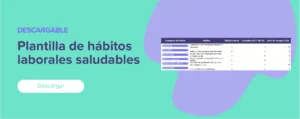 Descargar Plantilla de hábitos laborales saludables