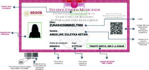 Constancia temporal CURP para migrantes