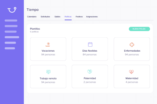 Definir políticas de tiempo para tus empleados