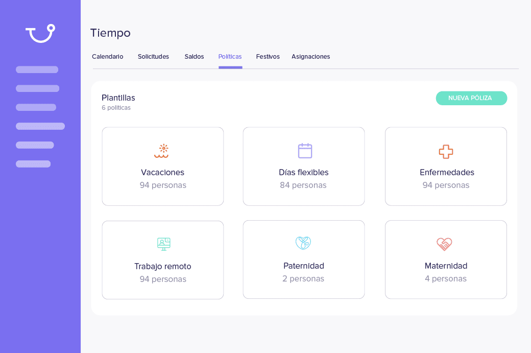 Definir políticas de tiempo para tus empleados