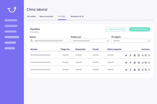Plantillas de encuestas para usuarios