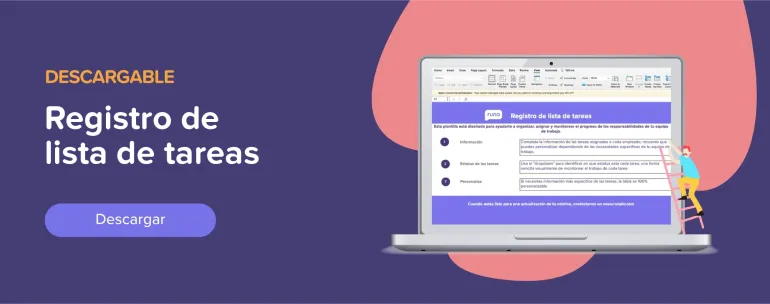 Descargar registro de lista de tareas